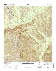 McKenzie Alabama Current topographic map, 1:24000 scale, 7.5 X 7.5 Minute, Year 2014