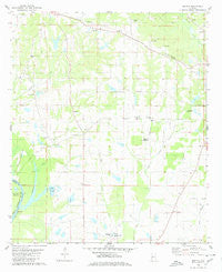 Melton Alabama Historical topographic map, 1:24000 scale, 7.5 X 7.5 Minute, Year 1980
