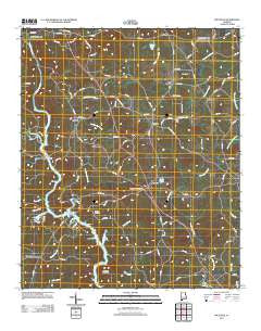 Micaville Alabama Historical topographic map, 1:24000 scale, 7.5 X 7.5 Minute, Year 2011