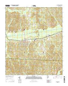 Millport Alabama Current topographic map, 1:24000 scale, 7.5 X 7.5 Minute, Year 2014