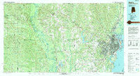 Mobile Alabama Historical topographic map, 1:100000 scale, 30 X 60 Minute, Year 1994