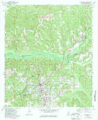 Monroeville Alabama Historical topographic map, 1:24000 scale, 7.5 X 7.5 Minute, Year 1972