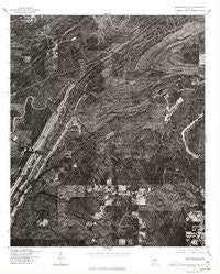 Montevallo NW Alabama Historical topographic map, 1:24000 scale, 7.5 X 7.5 Minute, Year 1975