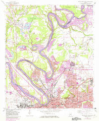 Montgomery North Alabama Historical topographic map, 1:24000 scale, 7.5 X 7.5 Minute, Year 1958