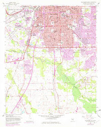 Montgomery South Alabama Historical topographic map, 1:24000 scale, 7.5 X 7.5 Minute, Year 1958