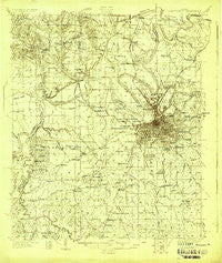 Montgomery Alabama Historical topographic map, 1:48000 scale, 15 X 15 Minute, Year 1927