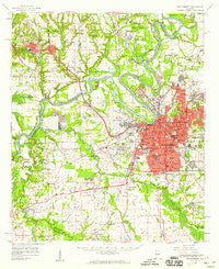 Montgomery Alabama Historical topographic map, 1:62500 scale, 15 X 15 Minute, Year 1958