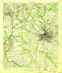 Montgomery Alabama Historical topographic map, 1:62500 scale, 15 X 15 Minute, Year 1930