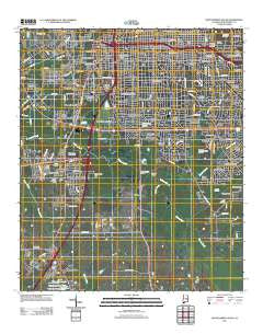 Montgomery South Alabama Historical topographic map, 1:24000 scale, 7.5 X 7.5 Minute, Year 2011