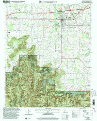 Moulton Alabama Historical topographic map, 1:24000 scale, 7.5 X 7.5 Minute, Year 2000