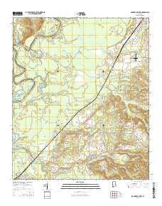 Moundville West Alabama Current topographic map, 1:24000 scale, 7.5 X 7.5 Minute, Year 2014