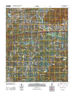 Munford Alabama Historical topographic map, 1:24000 scale, 7.5 X 7.5 Minute, Year 2011