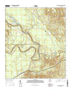 Myrtlewood North Alabama Current topographic map, 1:24000 scale, 7.5 X 7.5 Minute, Year 2014
