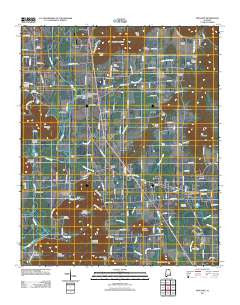 New Hope Alabama Historical topographic map, 1:24000 scale, 7.5 X 7.5 Minute, Year 2011