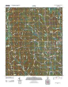 New Lexington Alabama Historical topographic map, 1:24000 scale, 7.5 X 7.5 Minute, Year 2011