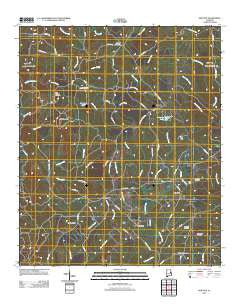 New Site Alabama Historical topographic map, 1:24000 scale, 7.5 X 7.5 Minute, Year 2011