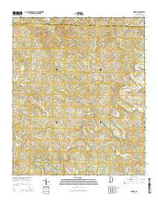 Newell Alabama Current topographic map, 1:24000 scale, 7.5 X 7.5 Minute, Year 2014