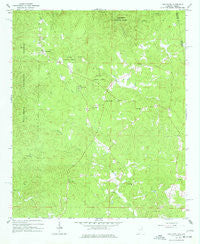Oak Level Alabama Historical topographic map, 1:24000 scale, 7.5 X 7.5 Minute, Year 1966