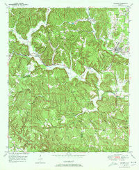 Oakman Alabama Historical topographic map, 1:24000 scale, 7.5 X 7.5 Minute, Year 1949