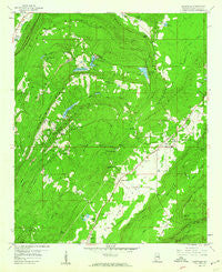 Odenville Alabama Historical topographic map, 1:24000 scale, 7.5 X 7.5 Minute, Year 1958