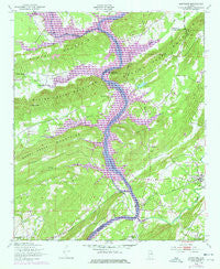 Ohatchee Alabama Historical topographic map, 1:24000 scale, 7.5 X 7.5 Minute, Year 1949