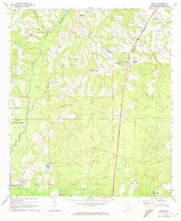 Onycha Alabama Historical topographic map, 1:24000 scale, 7.5 X 7.5 Minute, Year 1971