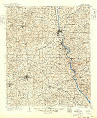 Opelika Alabama Historical topographic map, 1:125000 scale, 30 X 30 Minute, Year 1909