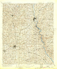 Opelika Alabama Historical topographic map, 1:125000 scale, 30 X 30 Minute, Year 1909