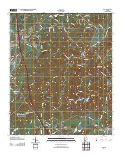 Ozan Alabama Historical topographic map, 1:24000 scale, 7.5 X 7.5 Minute, Year 2011