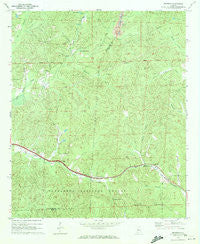 Pearson Alabama Historical topographic map, 1:24000 scale, 7.5 X 7.5 Minute, Year 1969