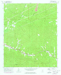 Pearson Alabama Historical topographic map, 1:24000 scale, 7.5 X 7.5 Minute, Year 1969