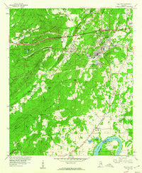 Pell City Alabama Historical topographic map, 1:24000 scale, 7.5 X 7.5 Minute, Year 1958