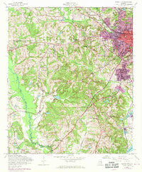 Phenix City Alabama Historical topographic map, 1:24000 scale, 7.5 X 7.5 Minute, Year 1955