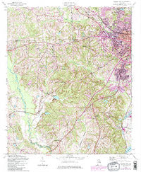 Phenix City Alabama Historical topographic map, 1:24000 scale, 7.5 X 7.5 Minute, Year 1955