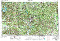 Phenix City Alabama Historical topographic map, 1:250000 scale, 1 X 2 Degree, Year 1955