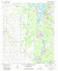 Pickensville Alabama Historical topographic map, 1:24000 scale, 7.5 X 7.5 Minute, Year 1974