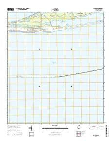 Pine Beach Alabama Current topographic map, 1:24000 scale, 7.5 X 7.5 Minute, Year 2014