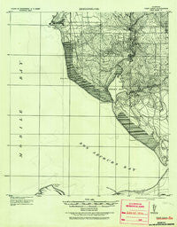 Point Clear Alabama Historical topographic map, 1:62500 scale, 15 X 15 Minute, Year 1921