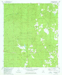 Pondville Alabama Historical topographic map, 1:24000 scale, 7.5 X 7.5 Minute, Year 1979