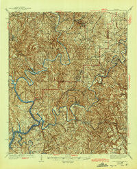 Port Birmingham Alabama Historical topographic map, 1:62500 scale, 15 X 15 Minute, Year 1938