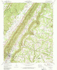 Portersville Alabama Historical topographic map, 1:24000 scale, 7.5 X 7.5 Minute, Year 1975
