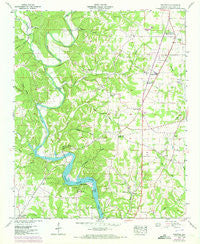 Pruitton Alabama Historical topographic map, 1:24000 scale, 7.5 X 7.5 Minute, Year 1952