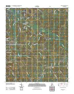 Randolph Alabama Historical topographic map, 1:24000 scale, 7.5 X 7.5 Minute, Year 2011