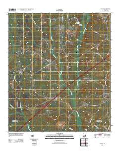 Range Alabama Historical topographic map, 1:24000 scale, 7.5 X 7.5 Minute, Year 2011