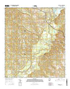 River Falls Alabama Current topographic map, 1:24000 scale, 7.5 X 7.5 Minute, Year 2014