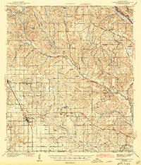 Robertsdale Alabama Historical topographic map, 1:62500 scale, 15 X 15 Minute, Year 1943