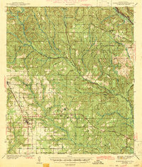 Robertsdale Alabama Historical topographic map, 1:62500 scale, 15 X 15 Minute, Year 1943
