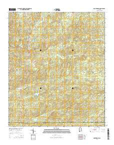 Rockford SW Alabama Current topographic map, 1:24000 scale, 7.5 X 7.5 Minute, Year 2014