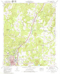 Russellville Alabama Historical topographic map, 1:24000 scale, 7.5 X 7.5 Minute, Year 1971