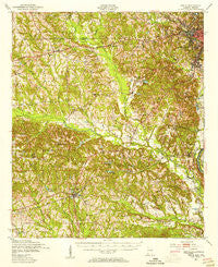 Seale Alabama Historical topographic map, 1:62500 scale, 15 X 15 Minute, Year 1950